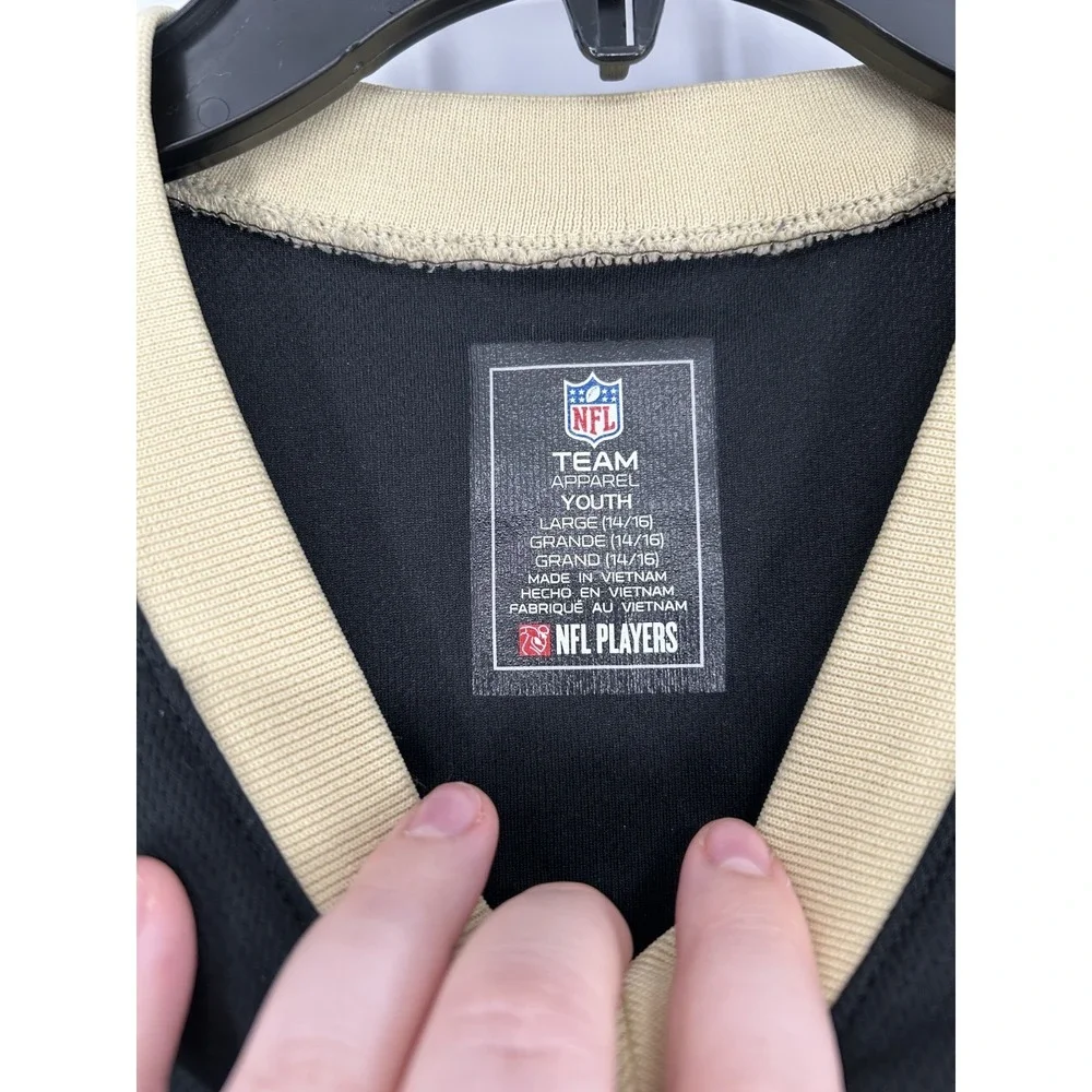 Drew Brees New Orleans Saints NFL Jersey‎ Youth Kids Boys Large Black Football
